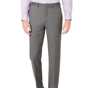 Ryan Seacrest Distinction Grey Dress Pants Mens 33x30 Stretch Slim Fit Office